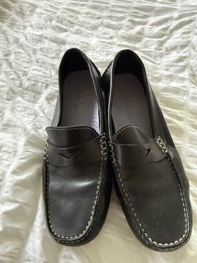 Cole Haan Black Leather Women's Penny Loafers